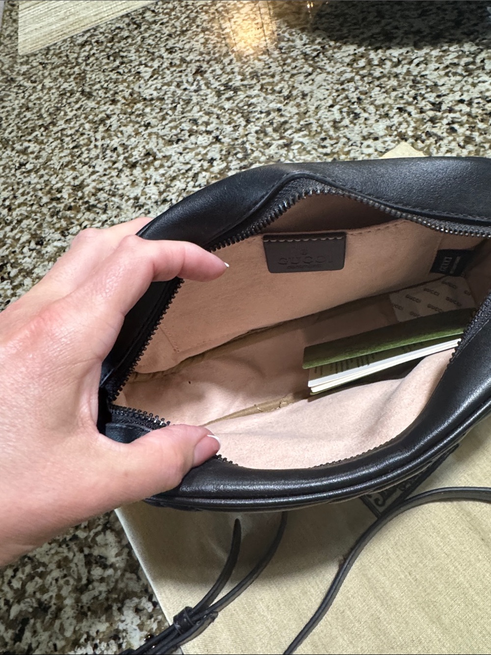 Gucci Black Quilted GG Marmont Small Camera Bag - Picture 3 of 3